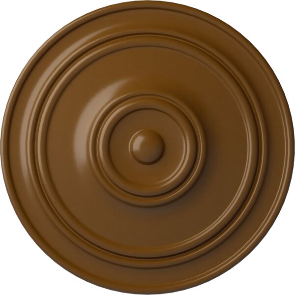 Ekena Millwork Classic Ceiling Medallion (For Canopies up to 5 1/2"), Hnd-Painted Smokey Topaz, 21 7/8"OD x 2 3/8"P CM22CLSTF - main